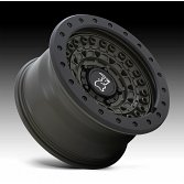 Black Rhino Barricade OD Green Custom Truck Wheels 2